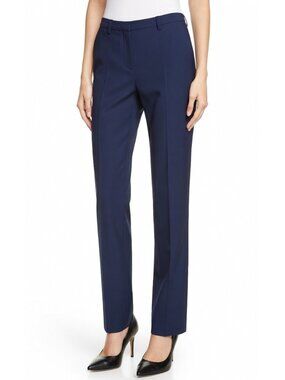 NWT THEORY Hartsdale in Sapphire Blue New Stretch Wool Slim Pants 8